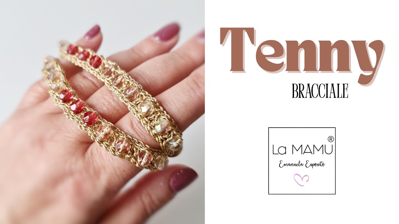 TENNY bracciale ad uncinetto realizzato con il nuovo metodo a rosario!
