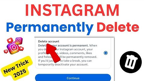 ❌ instagram account delete kaise kare permanently | how to delete Instagram account permanently