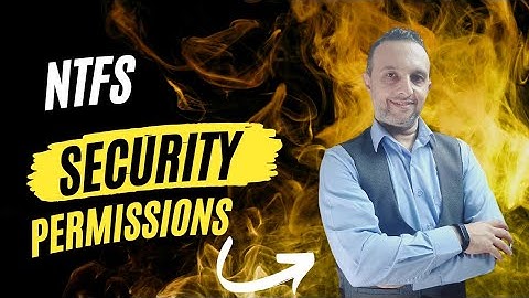 محاضرة ويندوز سيرفر - MCSA - Windows Server - NTFS , Security Permissions - | By : Mohamed Zohdy -