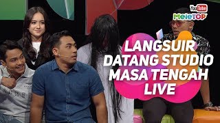 Langsuir datang studio MeleTOP masa tengah live! | Hannah Delisha , Syafiq Kyle & Firdaus Nadxaman