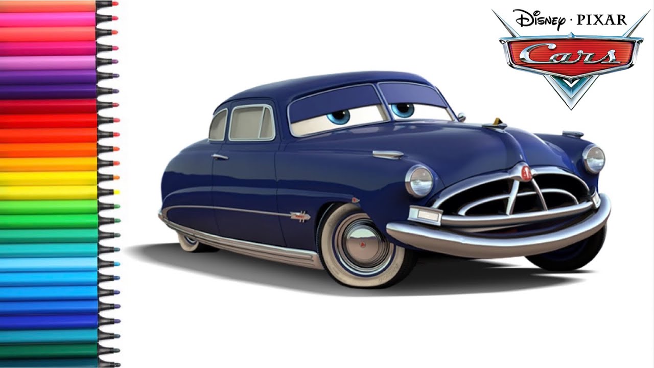 Coloring Doc Hudson Coloring Pages | Car's Movie - YouTube