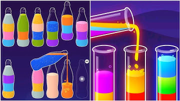 Water Sort Puzzle Gameplay 53, Android Games ios Walkthrough Simulator Think Brain