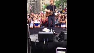 Ed Sheeran You need me - the today show 7/12/13