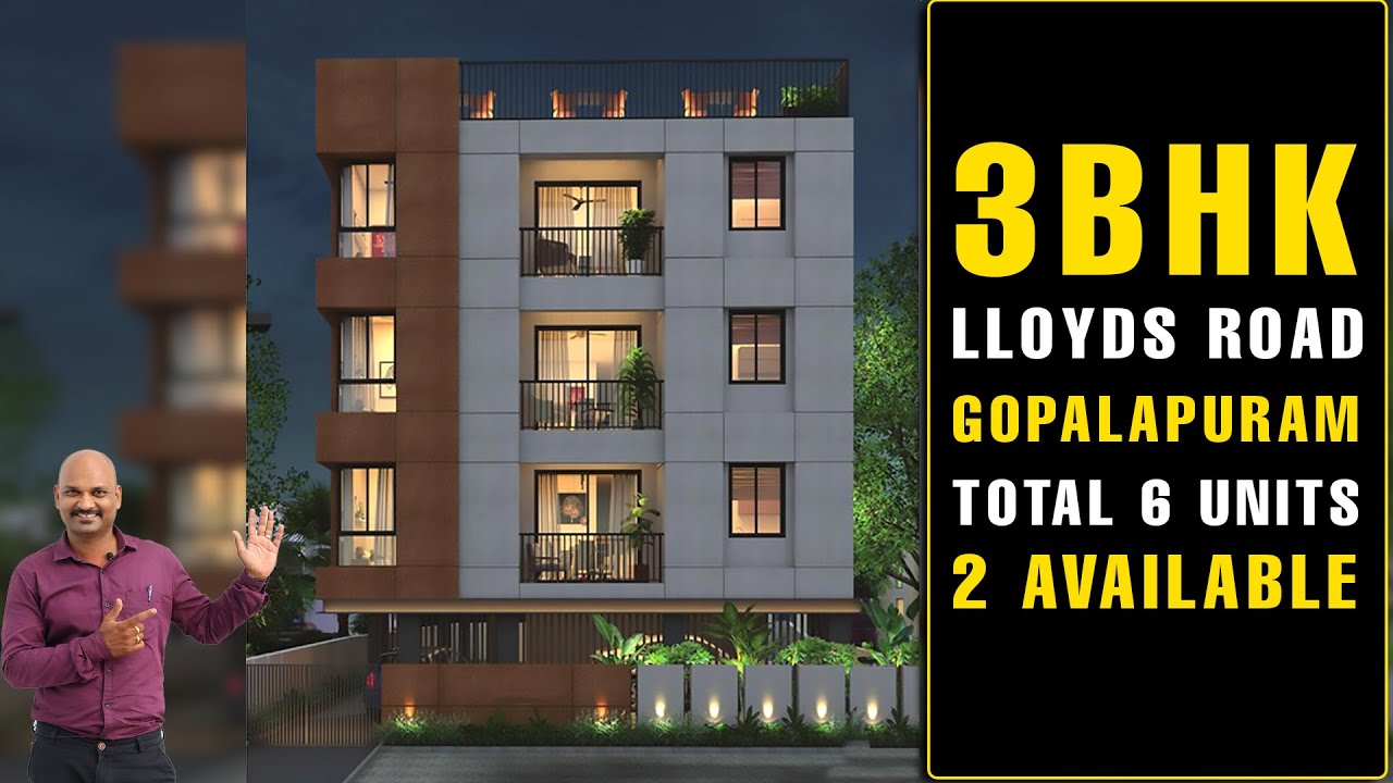 1212 Luxury 3BHK in Lloyds Road, Gopalapuram, Chennai for Sale Only