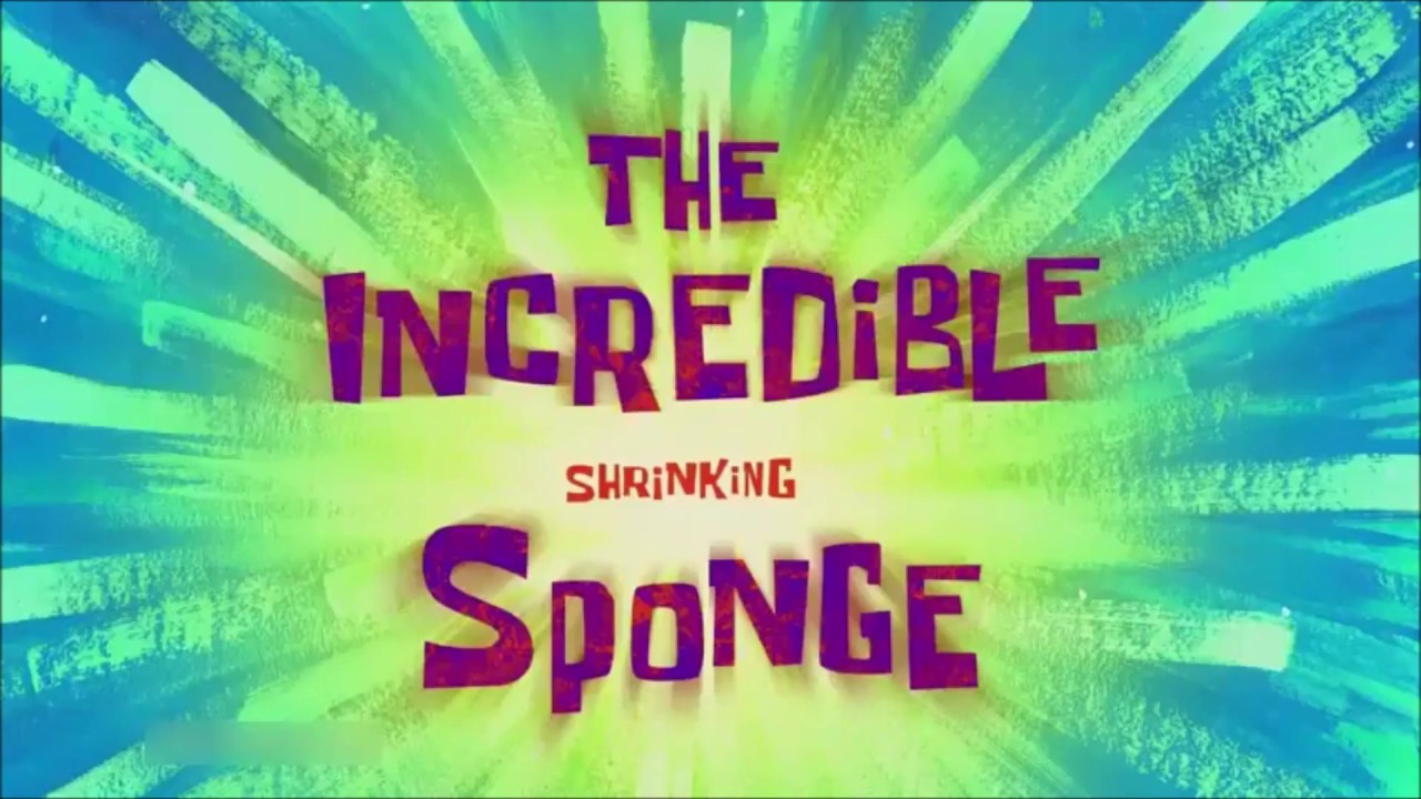 SpongeBob SquarePants The Incredible Shrinking Sponge Sportz Title