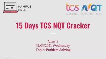 TCS NQT 2021 Cracker | Class 5 | Problem Solving | May Series #tcsnqt2021 #puzzles #bloodrelation