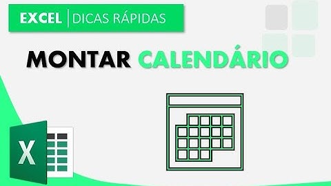 Como montar Calendário automático no Excel - Fórmula Sequência