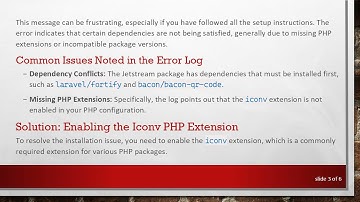 Resolving the Jetstream Installation Issue in Your Laravel Project