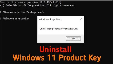 How to deactivate windows 11 product key - Remove product key | Genuine Tech