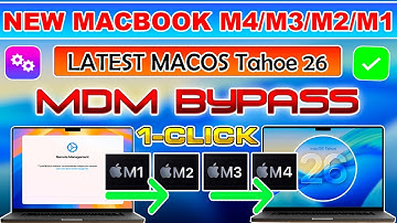 💻😍New MacOS Tahoe 26 MDM Bypass Macbook Pro/Air M4/M3/M2/M1|Fix Remote Device Management Lock 2025