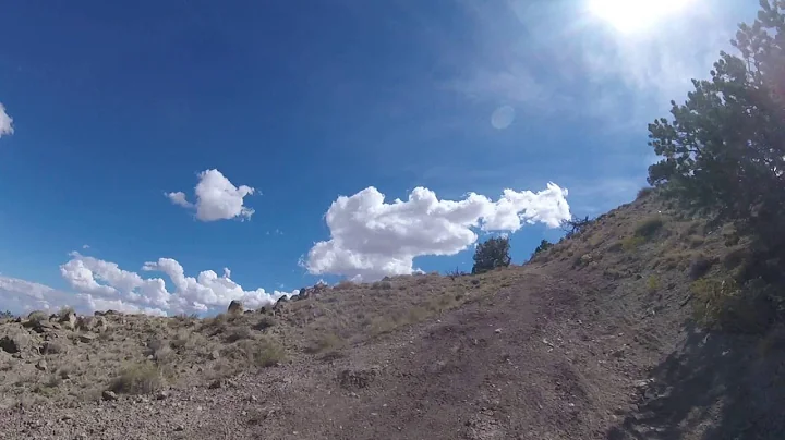 A loose 22% grade at White Mesa trails, New Mexico