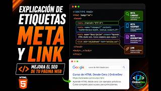 17 Etiquetas Meta y Link en HTML | Explicación Completa