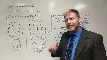 Saxon Advanced Math Lesson 11.C Quadratic Formula
