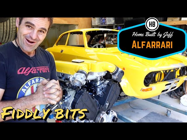 All the fiddly bits - Ferrari engined Alfa 105 Alfarrari build part 167