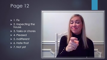 ASL 1 Unit 5 Video Vocab