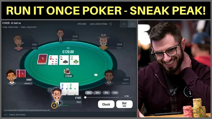 Phil Galfond Plays on Run It Once Poker!