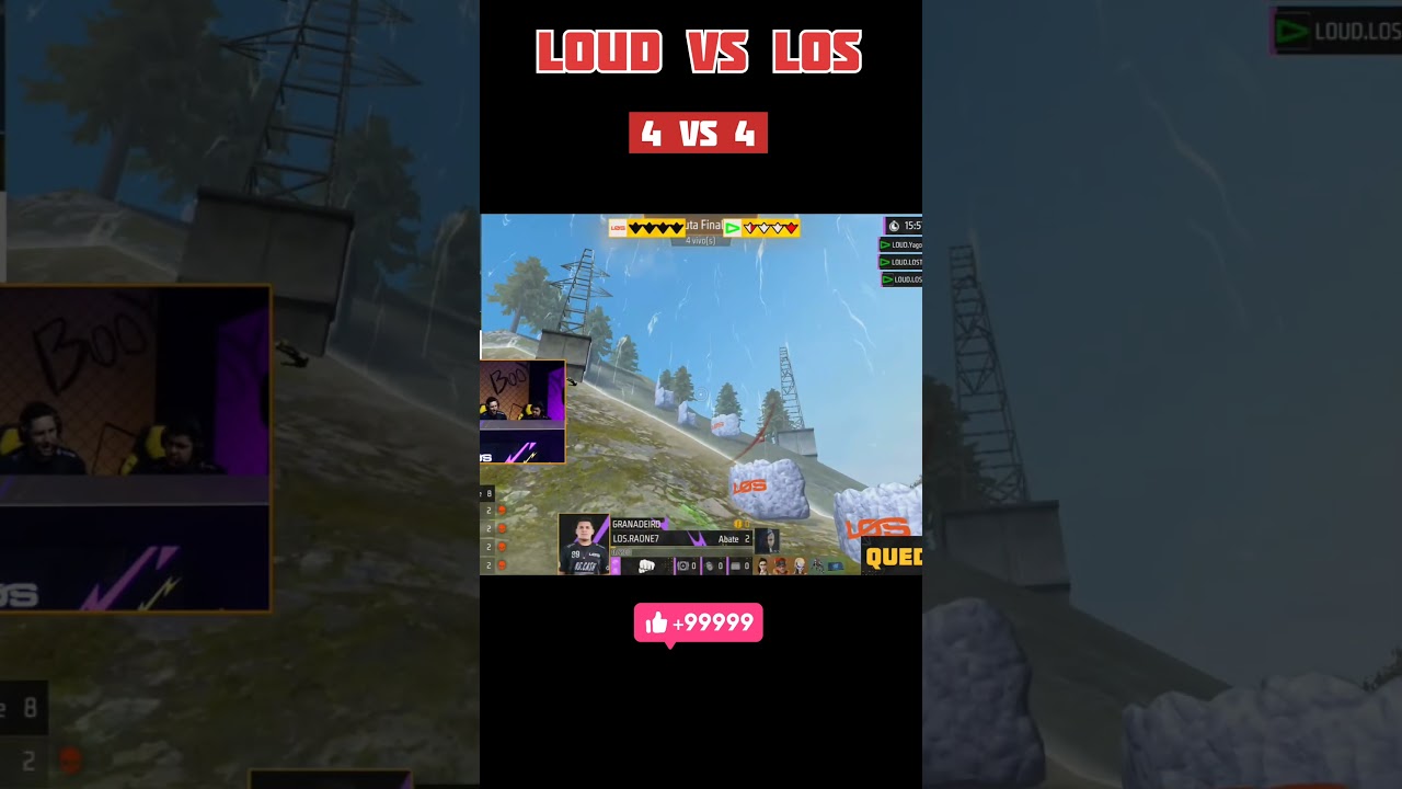 🔥4 VS 4 ( LOUD🇧🇷 VS LOS🇧🇷 )😱 (FFWS BRAZIL 2025 🏆 GRAND FINAL DAY -- 2) 🏆 