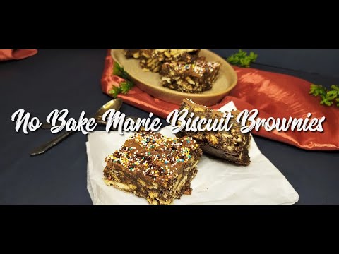 No Bake Marie Biscuit Brownies Recipe | South African Recipes | EatMee Recipes