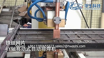 HWASHI XY Axis CNC Single Head Wire Rack Welding Machine