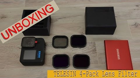 UNBOXING, TELESIN 4-Pack kit Lens Filter CPL ND8, ND16, ND32 For GOPRO 10/9