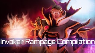 Dota 2 Invoker Pro Rampage Compilation