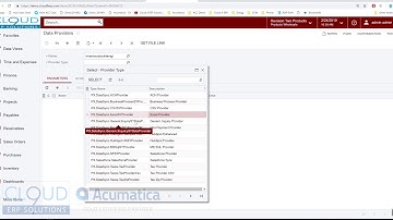 Acumatica 2019 R1 Series - Using a Generic Inquiry as a Import Data Provider