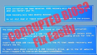 BIOS CORRUPTION HAS BEEN DETECTED. How to do BIOS RECOVERY?