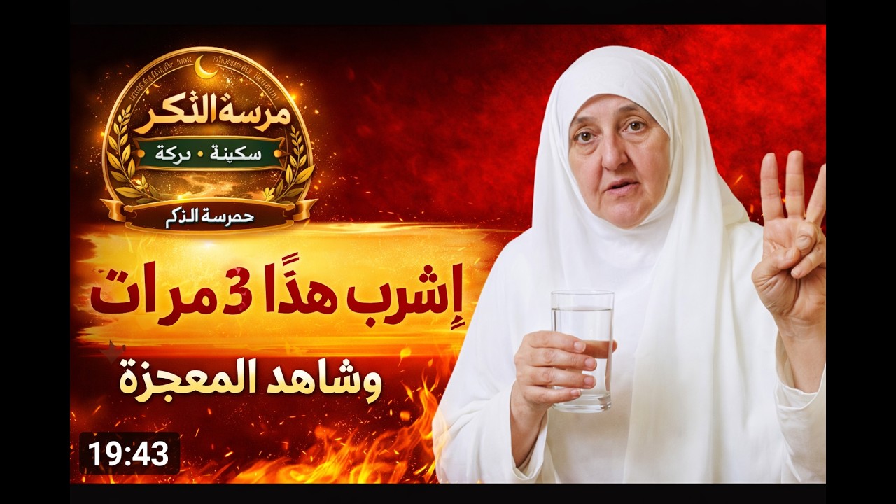 ذكر عظيم على الماء ثلاث مرات صباحًا… سرّ في زيادة الرزق والبركة