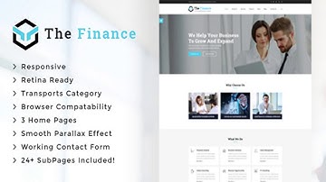 The Finance - Business Consulting and Professional Services HTML Template | Themeforest Website