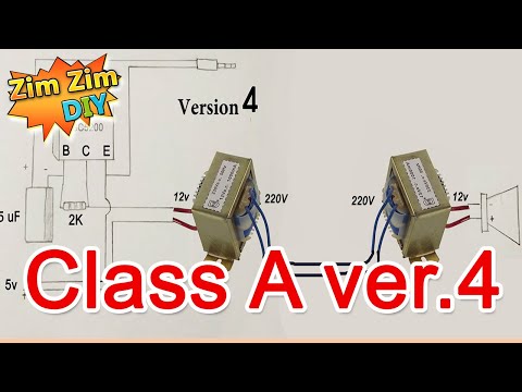 D.I.Y ขยายเสียง Class A Ver.4 (ใช้หม้อแปลง)