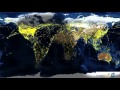 Airline Traffic Worldwide - 24 Hours in 3 Seconds