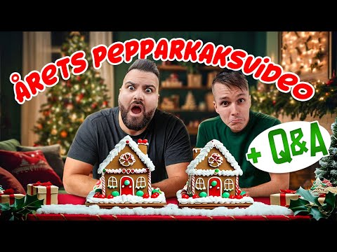ÅRETS PEPPARKAKSHUS + Q&A🎅🎄
