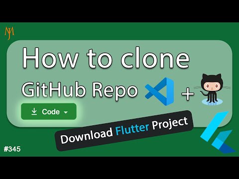 Flutter Tutorial - Download Flutter Project from GitHub Using VS Code [2021] Clone A Github Repo