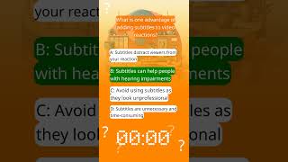 What is one advantage of adding subtitles to video reactions? What is one advantage of adding subtitles to video reactions?
