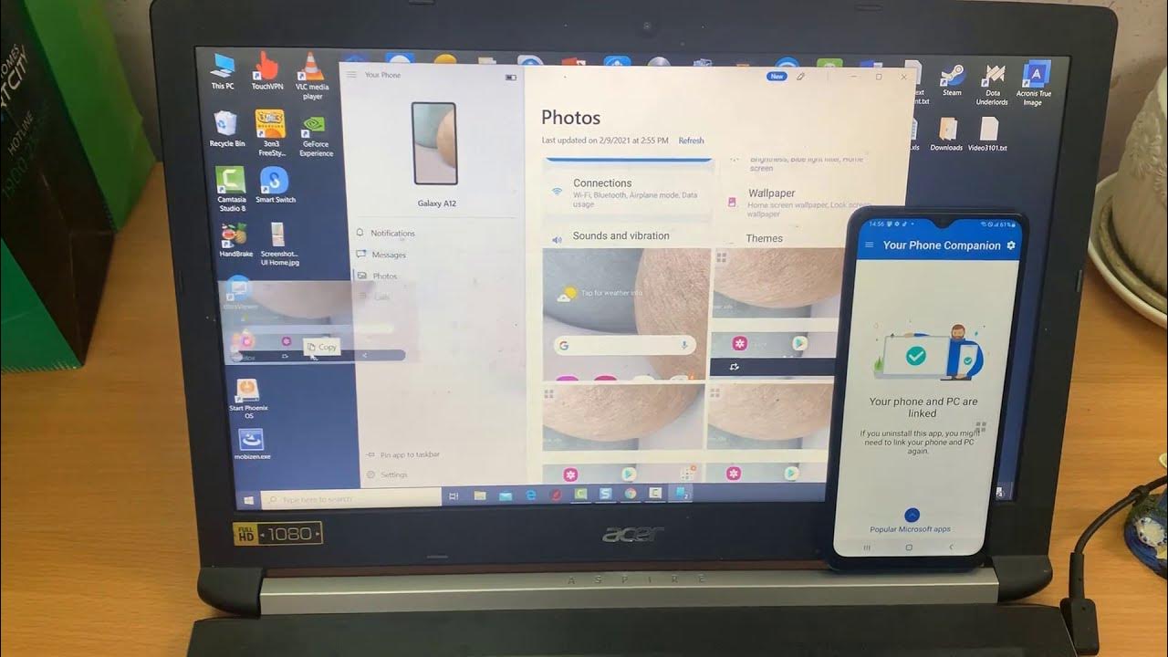 how-to-link-android-phone-samsung-galaxy-to-windows-laptop-and-wireless