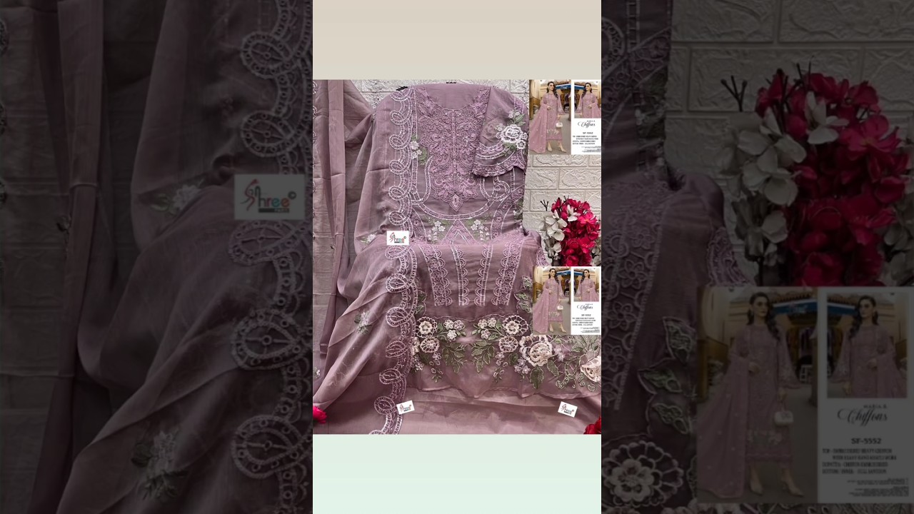 shree fab partywear catalogue in chiffon fabric 