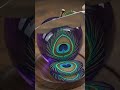 Purple Crystal Apple Reveals Peacock Feathers Inside! 🦚🍎✨