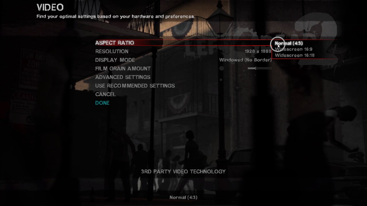 How To Change Aspect Ratio In Left 4 Dead 2 - YouTube