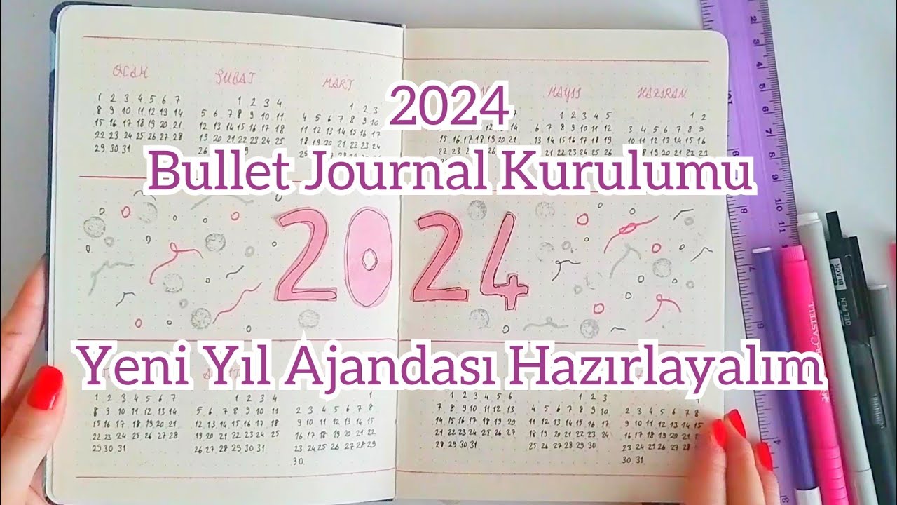2024 Planlayıcı Bullet Journal Kurulumu - Yeni Yıl Ajandası - BUJO Setup