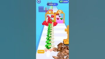 Gem Stack Run 🔥💯 - Android Games #22 | #shorts  #satisfying #cartoon #games #funnygame