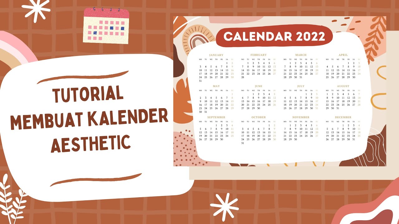CARA MEMBUAT KALENDER AESTHETIC DI CANVA | MUDAH DAN CEPAT - YouTube