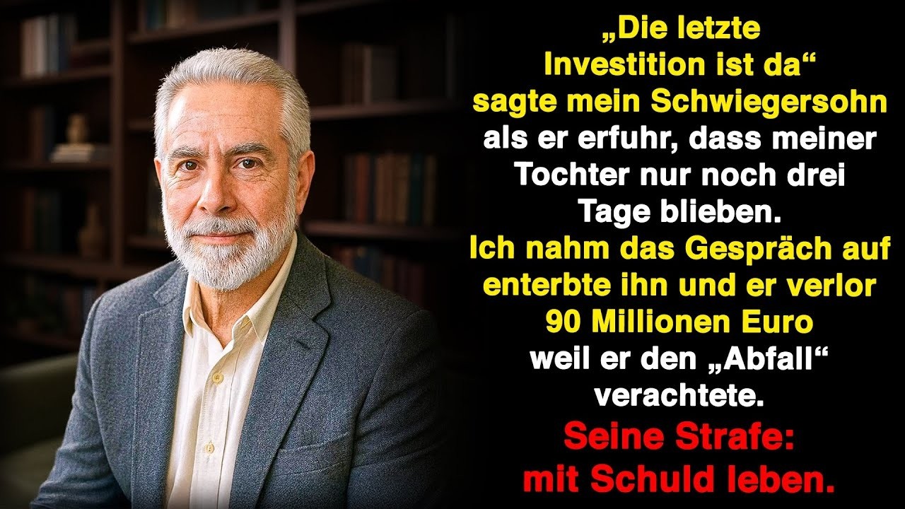 Meine Tochter lag im Sterben und ich wollte sie ein letztes Mal trösten. Doch im Krankenhausflur hörte ich, wie mein Schwiegersohn ins Telefon lachte und sagte: „Endlich! Jetzt gehört mir alles.“...