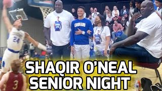 Shaqir O'Neal SHOWS OUT On SENIOR NIGHT! Creekside Christian CAN'T BE STOPPED 🚨