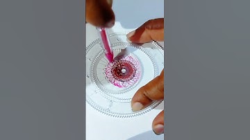 Beautiful Spirograph Flower Art #usa #spirograph #satisfyingvideo #spirographasmr