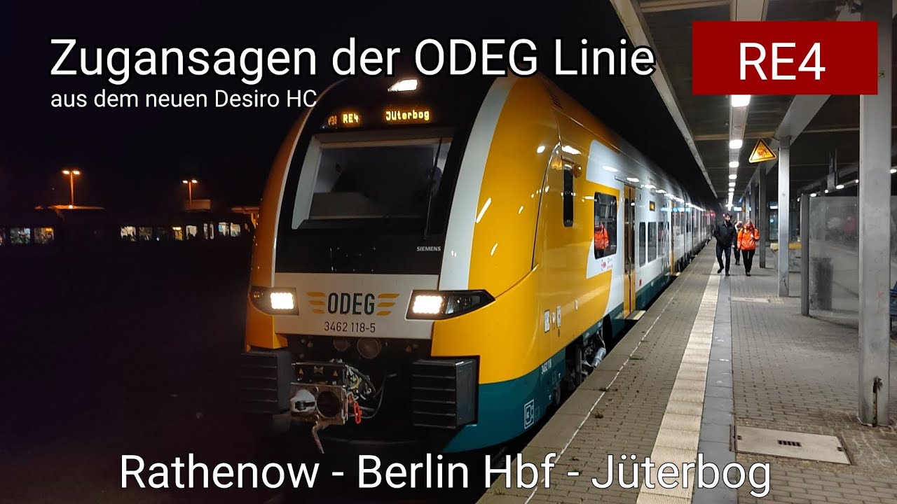 [ODEG] Ansagen aus dem RE4 (Rathenow - Jüterbog) aus dem neuen Desiro HC