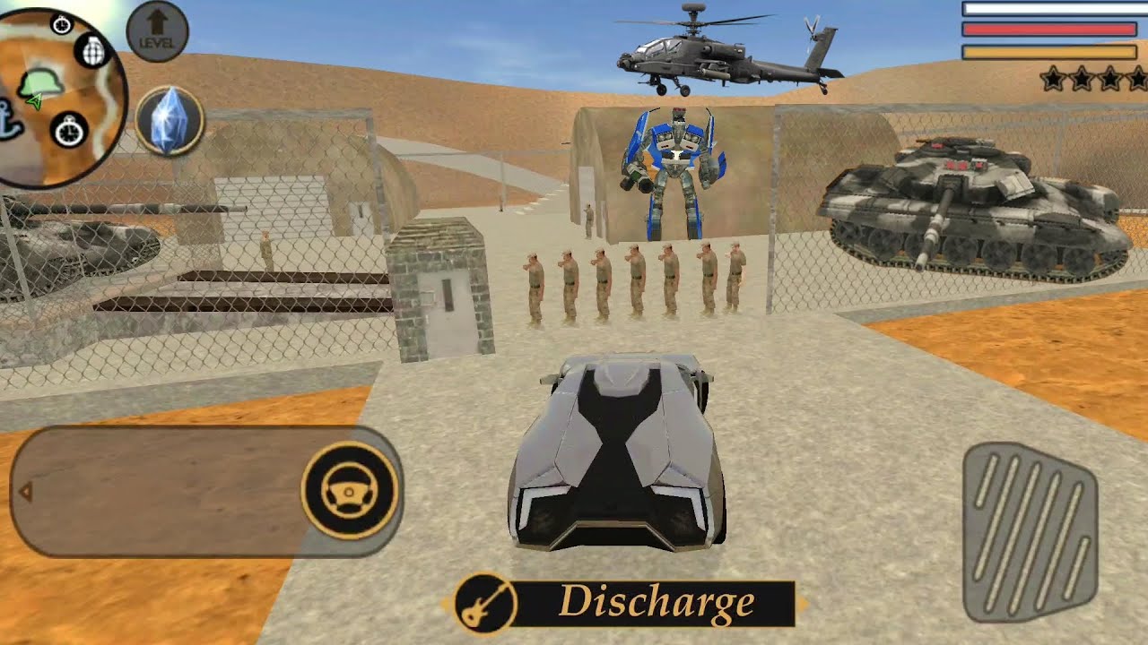 Vegas Crime Simulator (Vegas Hero on Army Base) VIP Car Park on Army Camp Gate - Android Gameplay HD