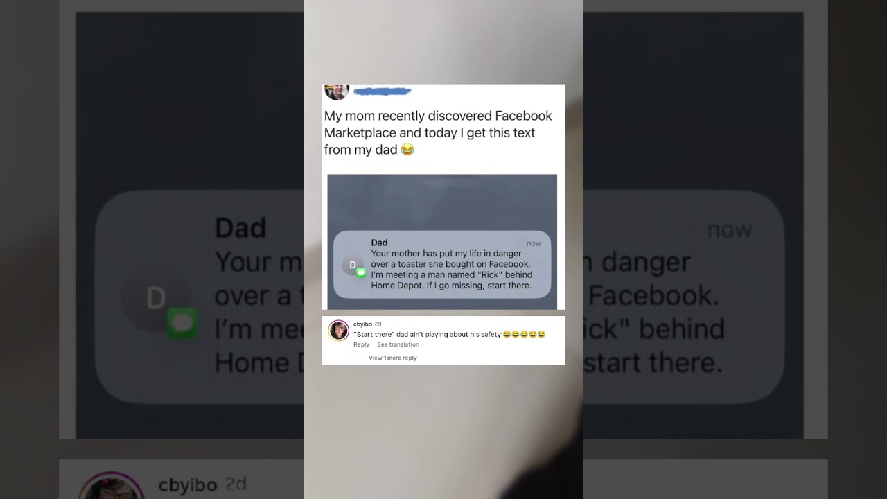 My dad really gave me instructions for his missing person case over a toaster. 💀🔌