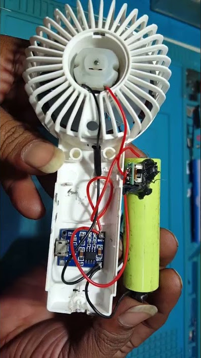 ide kreatif, modif baterai kipas mini#Farel Prayoga#ojo di bandingke