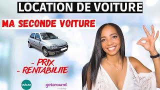 Location de voiture : Ma seconde voiture sur OUICAR et GETAROUND!!!! Rentabilité, Prix, Coût mensuel screenshot 5
