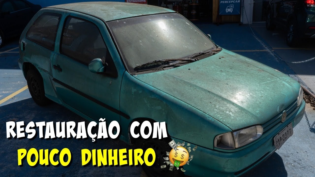 RESTAURAMOS UM GOL ABANDONADO COM A PINTURA QUEIMADA E MUITO SUJO